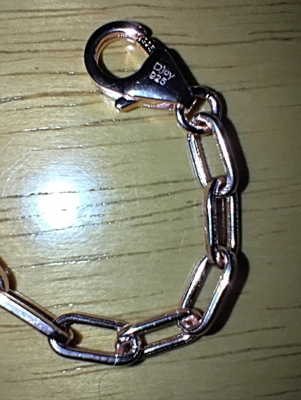 Rose Gold Vermeil Over 925 Silver Floral Link Bracelet Natural Pink Diamonds - Picture 2 of 4